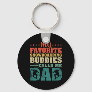 Mannen mijn favoriete boardboeddies noemen me papa sleutelhanger