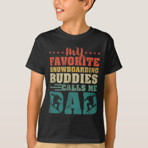 Mannen mijn favoriete boardboeddies noemen me papa t-shirt