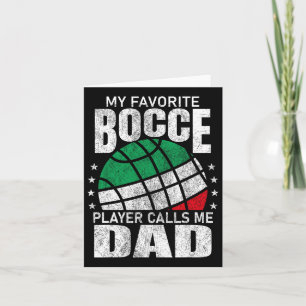 Mannen Mijn favoriete Bocce Ball speler noemt me p Kaart