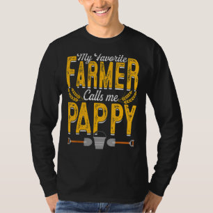 Mannen mijn favoriete boer noemt me pap voor appy t-shirt