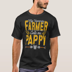 Mannen mijn favoriete boer noemt me pap voor appy t-shirt