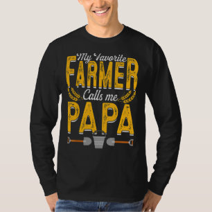 Mannen mijn favoriete boer noemt me Papa Farming P T-shirt