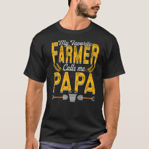 Mannen mijn favoriete boer noemt me Papa Farming P T-shirt