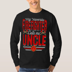 Mannen mijn favoriete brandweerman noemt me oom Fi T-shirt