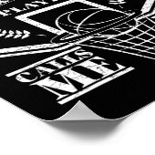 Mannen Mijn favoriete Bysketbyll-speler noemt me p Poster (Hoek)