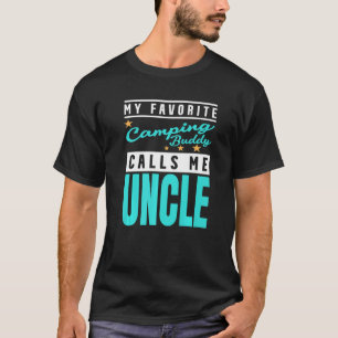 Mannen Mijn favoriete Camping Buddy noemt me Uncle T-shirt