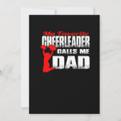 Mannen mijn favoriete Cheerleader noemt me papa Ch Save The Date (Voorkant)
