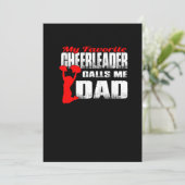 Mannen mijn favoriete Cheerleader noemt me papa Ch Save The Date (Staand voorkant)
