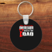 Mannen mijn favoriete Cheerleader noemt me papa Ch Sleutelhanger (Voorkant)