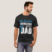 Mannen Mijn favoriete cheerleader noemt me papa gr T-shirt (Voorkant volledig)