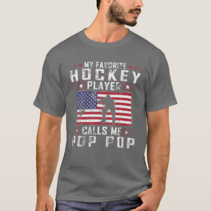 Mannen Mijn favoriete Hockey Player roept me de Po T-shirt