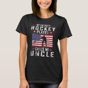 Mannen mijn favoriete Hockey Player roept me oom F T-shirt