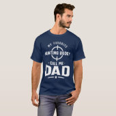 Mannen mijn favoriete jachtboeddy noemt me papa t-shirt (Voorkant volledig)