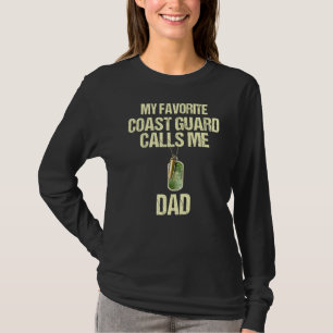 Mannen mijn favoriete kustwacht roept me papa op M T-shirt