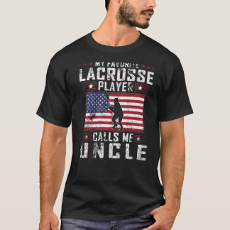 Mannen mijn favoriete Lacrosse speler noemt me oom T-shirt