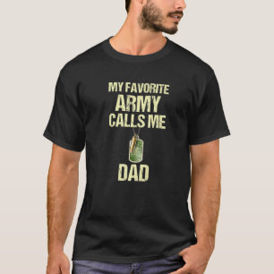 Mannen mijn favoriete leger noemt me pap militair t-shirt