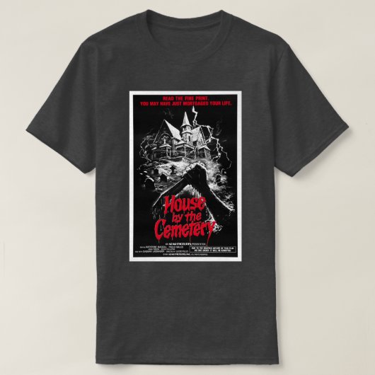 Mannen Mijn favoriete lucio fulci zombie huis T-shirt (Design voorkant)