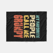 Mannen mijn favoriete mensen noemen me een brutale fleece deken (Voorkant (Horizontaal))