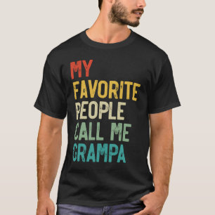 Mannen Mijn favoriete mensen noemen me Grampa Vade T-shirt