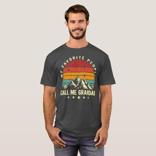 Mannen mijn favoriete mensen noemen me grootkool t-shirt (Voorkant volledig)