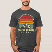 Mannen mijn favoriete mensen noemen me grootkool t-shirt (Voorkant)