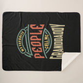 Mannen mijn favoriete mensen noemen me grootpappe sherpa deken (Voorkant (horizontaal))