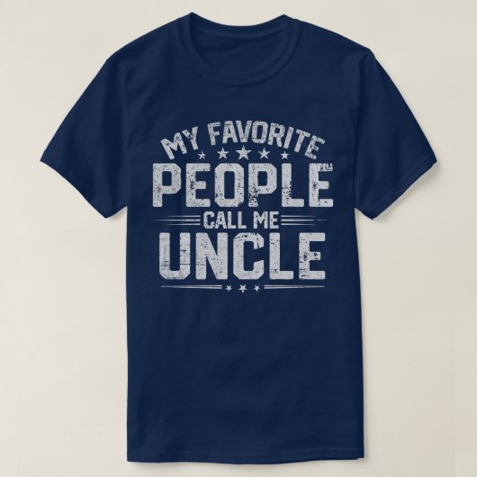 Mannen mijn favoriete mensen noemen me oom Funny F T-shirt (Design voorkant)