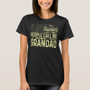 Mannen Mijn favoriete mensen noemen me opa patriot T-shirt