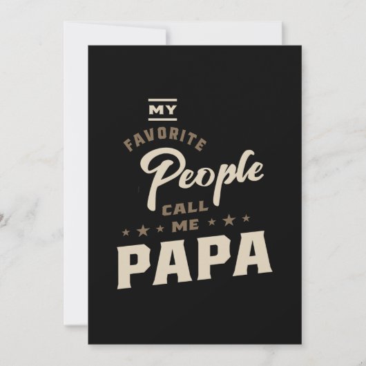 Mannen Mijn favoriete mensen noemen me Papa Gift Kaart (Voorkant)