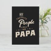 Mannen Mijn favoriete mensen noemen me Papa Gift Kaart (Staand voorkant)