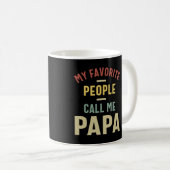 Mannen Mijn favoriete mensen noemen me Papa Gift Koffiemok (Voorkant rechts)