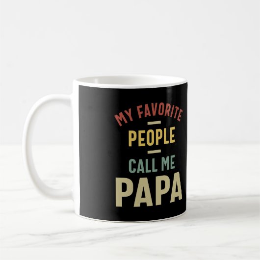 Mannen Mijn favoriete mensen noemen me Papa Gift Koffiemok (Links)