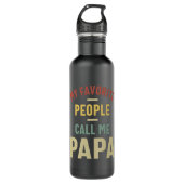 Mannen Mijn favoriete mensen noemen me Papa Gift Waterfles (Voorkant)