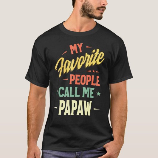 Mannen mijn favoriete mensen noemen me Papaw  Fath T-shirt (Voorkant)