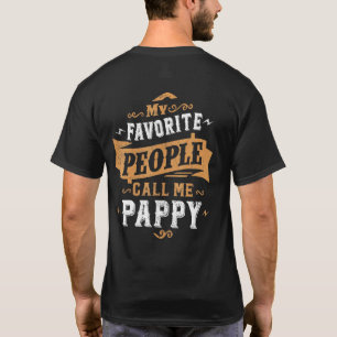 Mannen mijn favoriete mensen noemen me papie vader t-shirt
