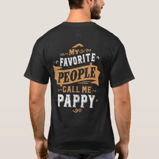 Mannen mijn favoriete mensen noemen me papie vader t-shirt