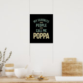 Mannen Mijn favoriete mensen noemen me Poppa Poster (Keuken)