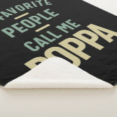 Mannen Mijn favoriete mensen noemen me Poppa Sherpa Deken (3/4)