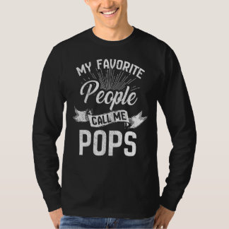 Mannen Mijn favoriete mensen noemen me Poppen Papa T-shirt