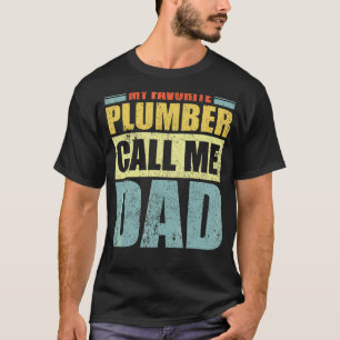 Mannen mijn favoriete Plumber noemt me vader vader T-shirt