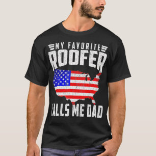 Mannen mijn favoriete rover noemt me papa Vlag Vla T-shirt