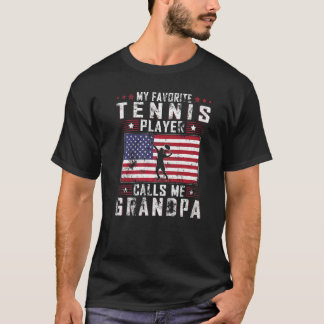 Mannen Mijn favoriete Tennis Player roept me op to T-shirt