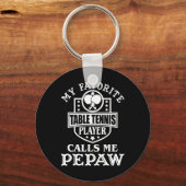 Mannen Mijn favoriete Tennis Player roept me Pepa Sleutelhanger (Voorkant)