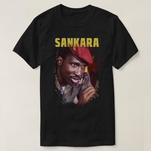 Mannen Mijn favoriete Thomas Revolutionary Sankara T-shirt (Design voorkant)