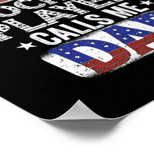 Mannen Mijn favoriete Veldhakkeyspeler roept me pa Poster (Hoek)