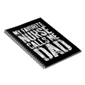 Mannen Mijn favoriete verpleegster belt me vader&# Notitieboek (Rechterzijde)