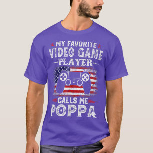 Mannen Mijn favoriete videospelspeler roept me opp T-shirt
