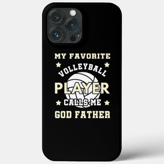 Mannen Mijn favoriete Volleybalspeler noemt mij Go Case-Mate iPhone Case (Achterkant)