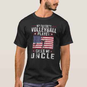 Mannen mijn favoriete Volleybalspeler roept me oom T-shirt