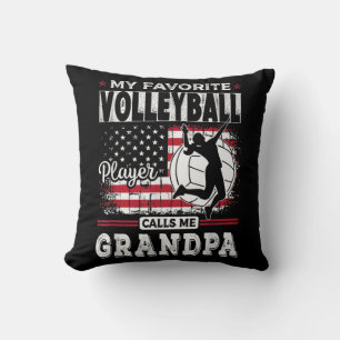 Mannen Mijn favoriete Volleybalspeler roept me op  Kussen